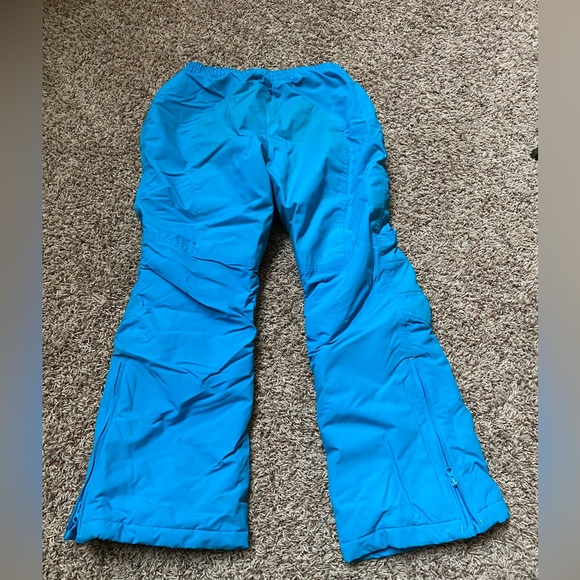 Girls lands end squall snow pants size 14+ blue/teal in color - Picture 2 of 4